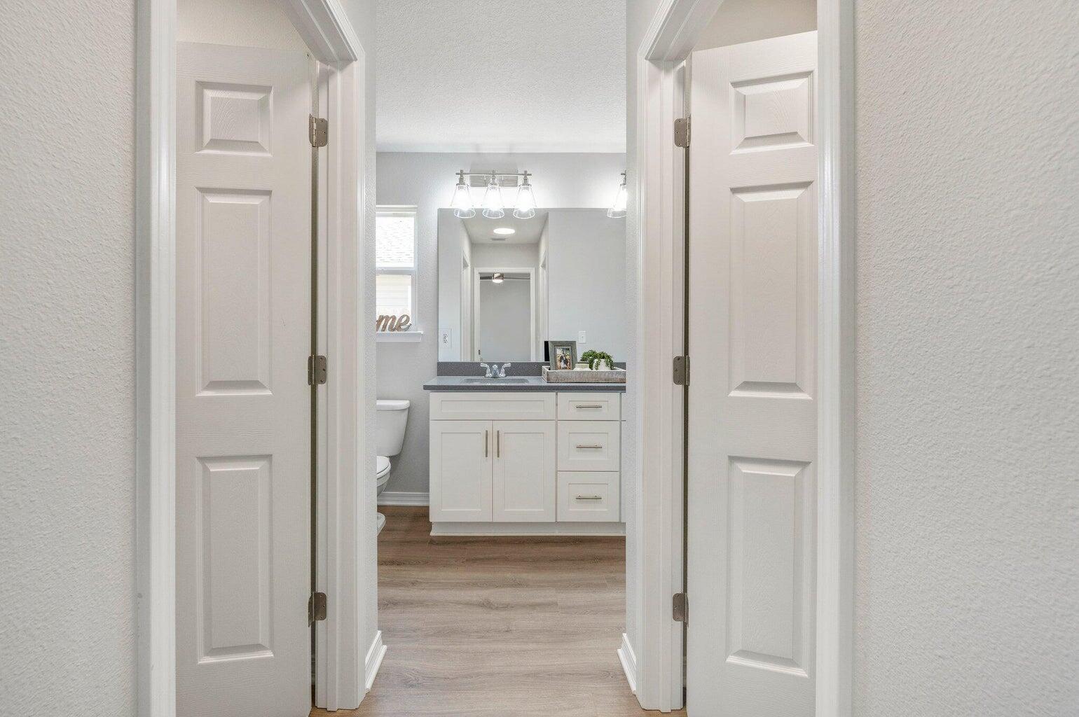 3161 Haskell Langley Road Crestview, FL 32539 - Photo 24 of 36 a bathroom with a shower and a sink