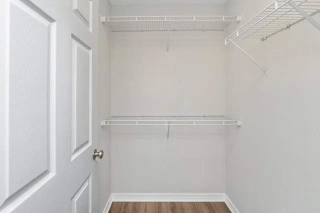 a view of walk in closet
