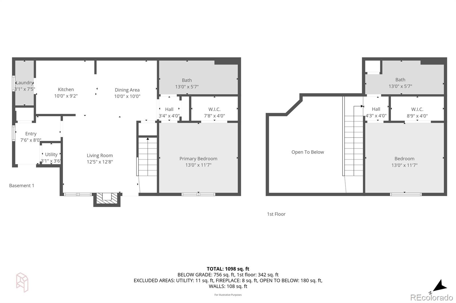 18929 East Warren Circle, Unit C205 Aurora, CO 80013 - Photo 39 of 46 a picture of a floor plan