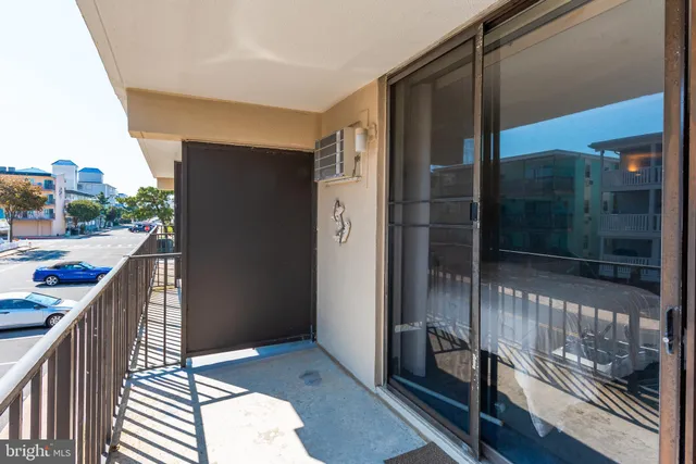 a balcony with view of balcony