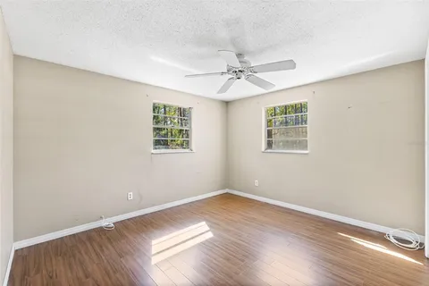 a view of a yard with street