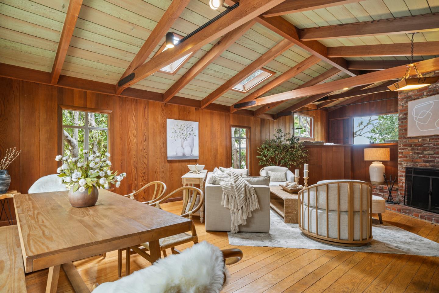 8-9 Palou Nw Of Casanova Carmel, CA 93923 - Photo 4 of 32 a view of a dining room with furniture window and wooden floor