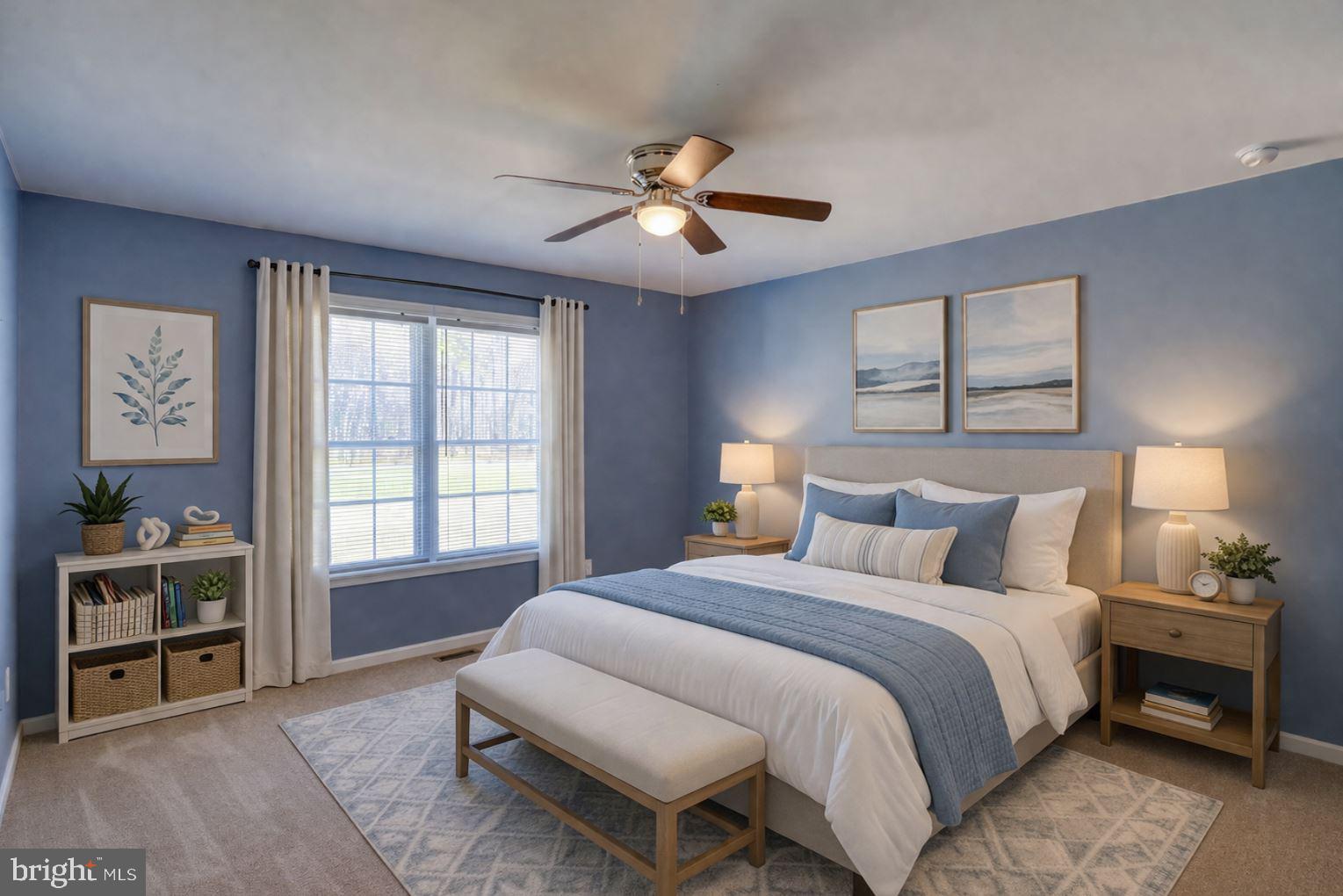 12448 Deer Forest Road Bridgeville, DE 19933 - Photo 37 of 44 Serene blue-hued bedroom retreat.