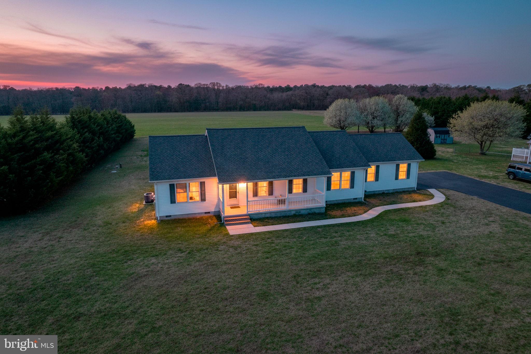 12448 Deer Forest Road Bridgeville, DE 19933 - Photo 44 of 44 Charming home under a twilight sky.