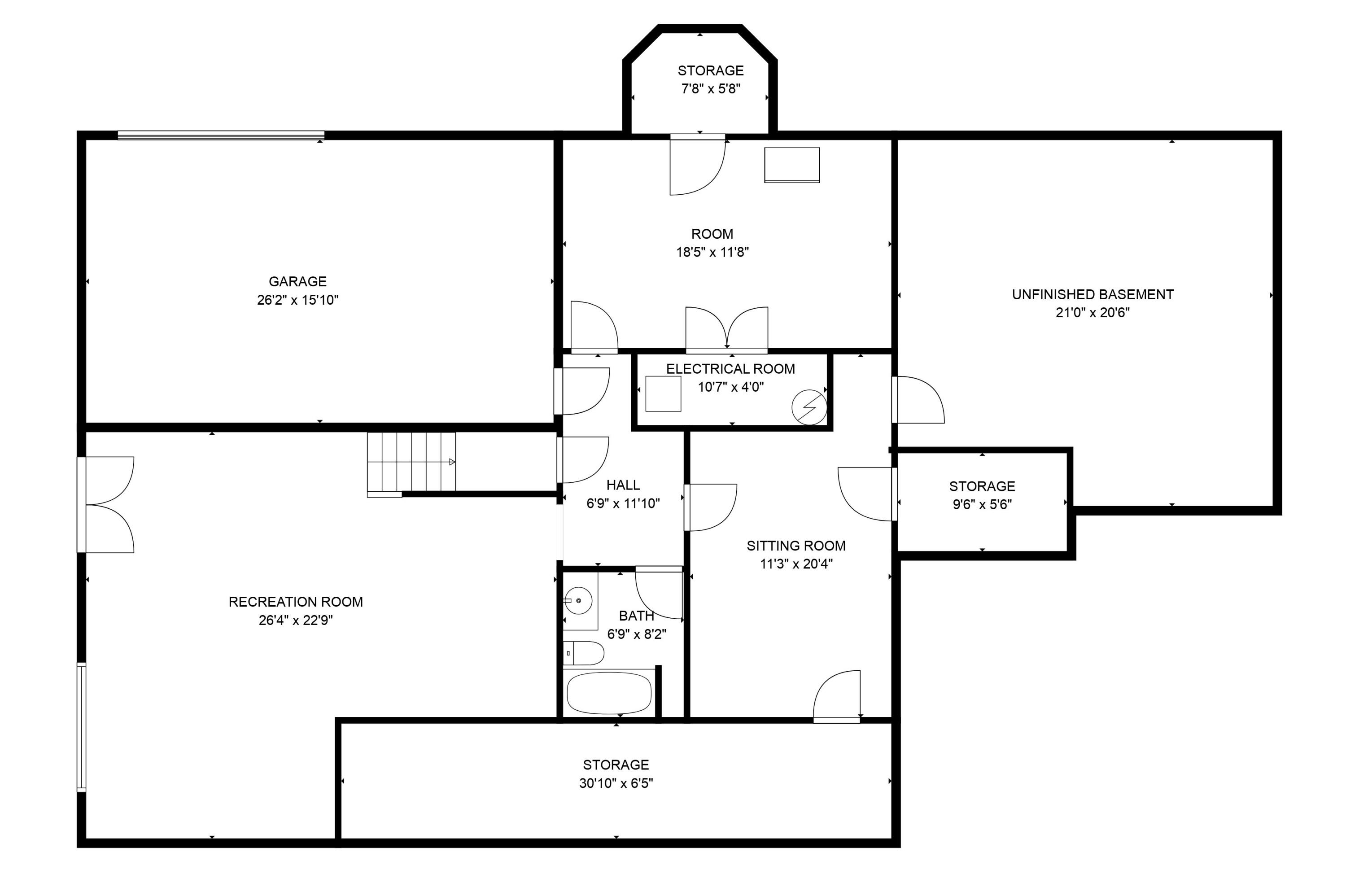 164 Ridgeview Road Danville, KY 40422 - Photo 51 of 51 Bsmt floor plan