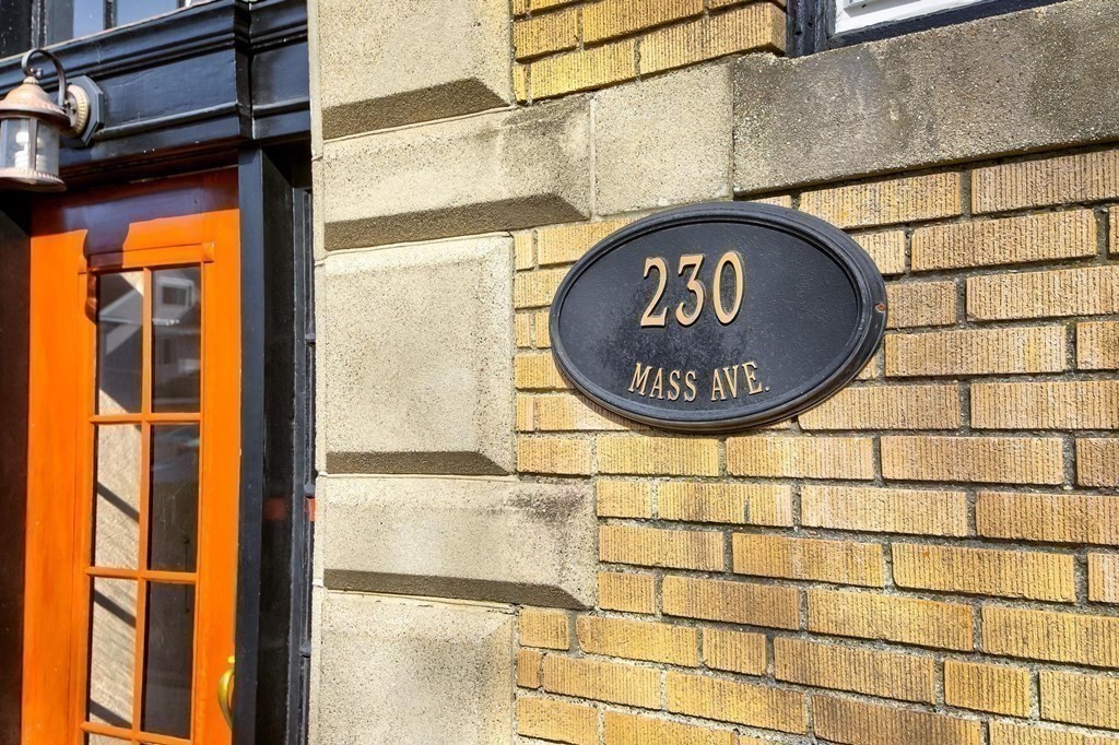 230 Massachusetts Avenue, Unit 2 Arlington, MA 02474 - Photo 25 of 25 a view of a door of the house with a street