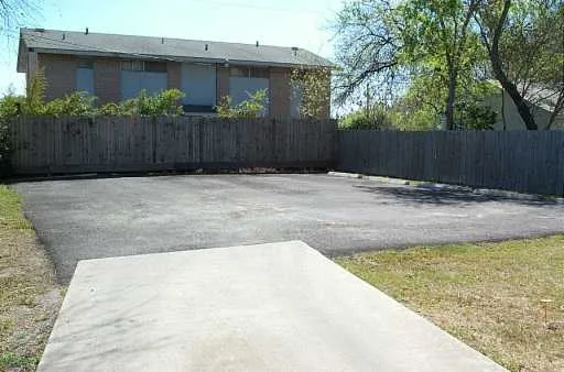 a backyard of a house