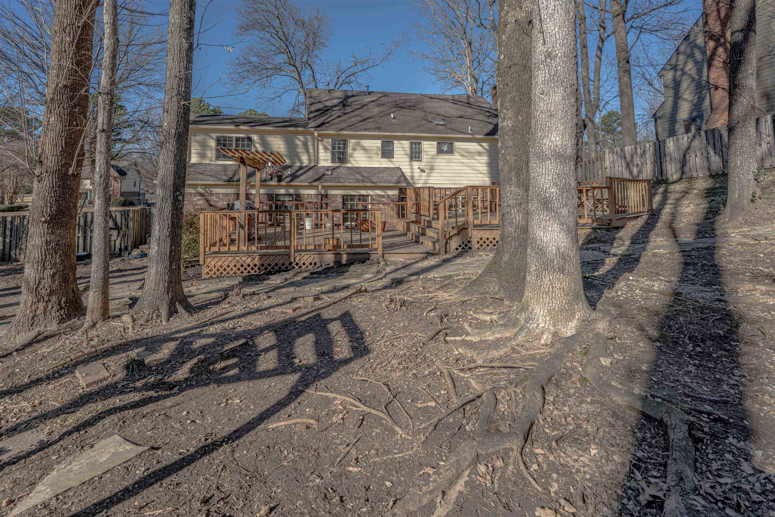 8883 Farmoor Road Germantown, TN 38139 - Photo 34 of 34 Rear view of property with a deck