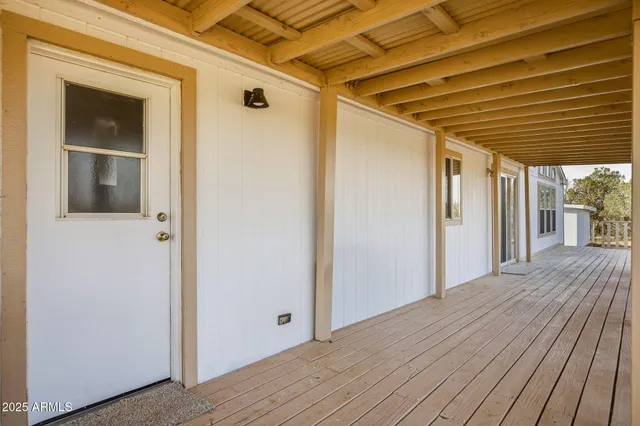 an empty room with a closet