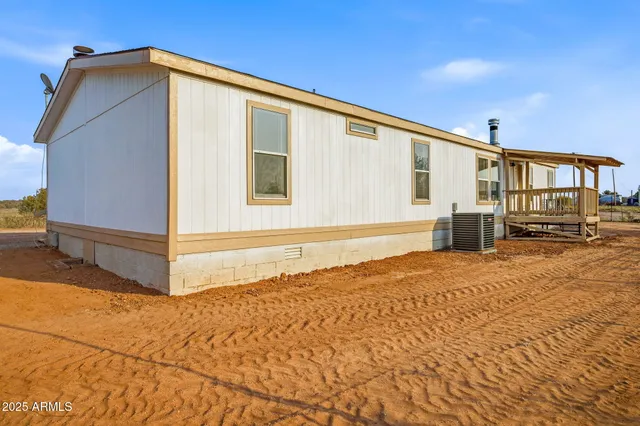a view of a wooden deck