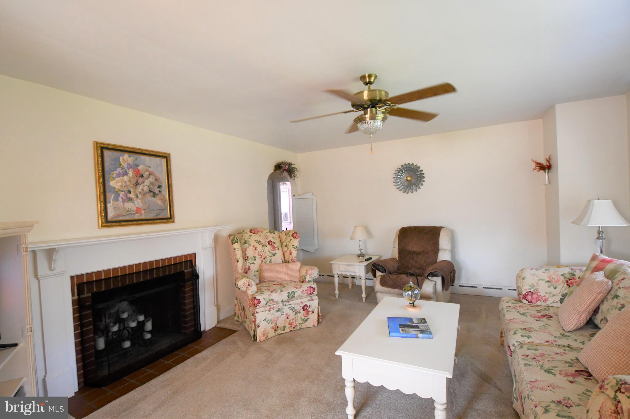 3033 Windy Bush Road New Hope, PA 18938 - Photo 6 of 39 Living room with fireplace