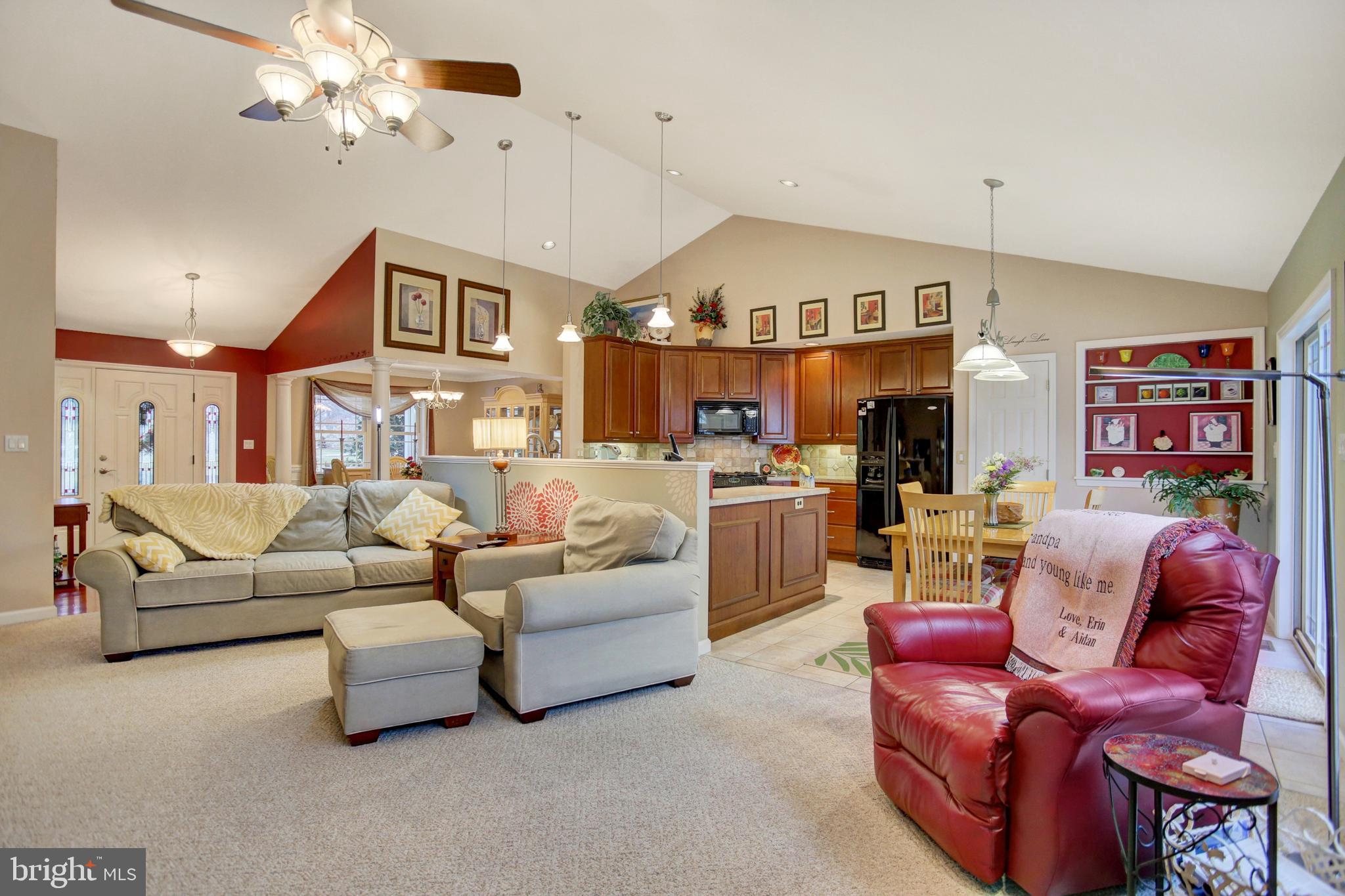 23 Orion Road Boiling Springs, PA 17007 - Photo 9 of 36 Great Room with Vaulted Ceiling