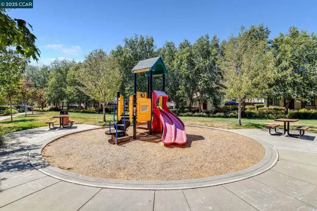 a view of park with slide