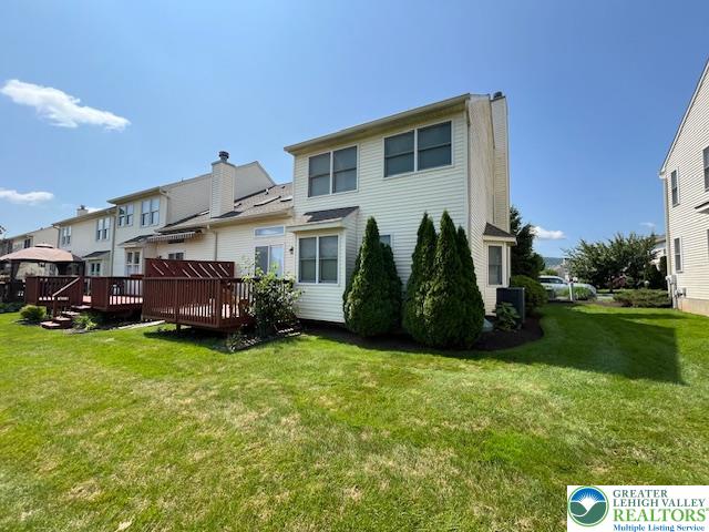 255 Ridings Circle Macungie, PA 18062 - Photo 30 of 30 a view of a house with a big yard and potted plants