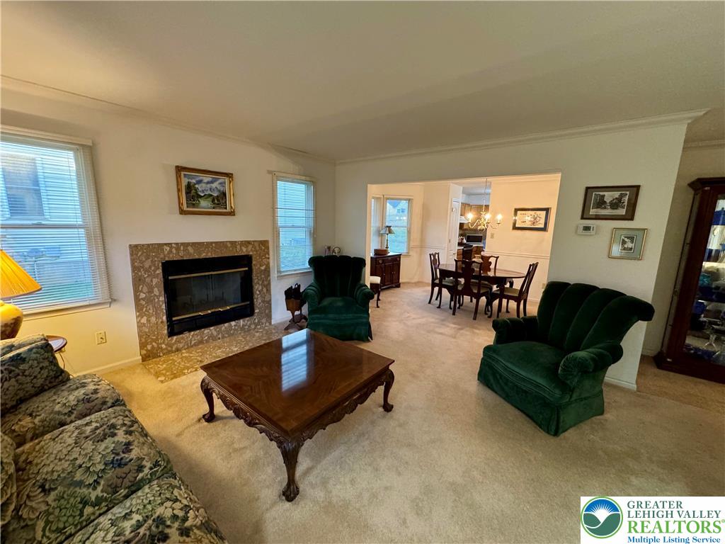 255 Ridings Circle Macungie, PA 18062 - Photo 6 of 30 a living room with furniture and a fireplace