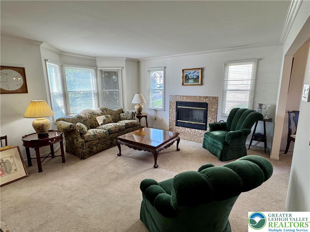 255 Ridings Circle Macungie, PA 18062 - Photo 7 of 30 a living room with furniture and a fireplace