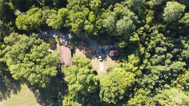 an aerial view of multiple house