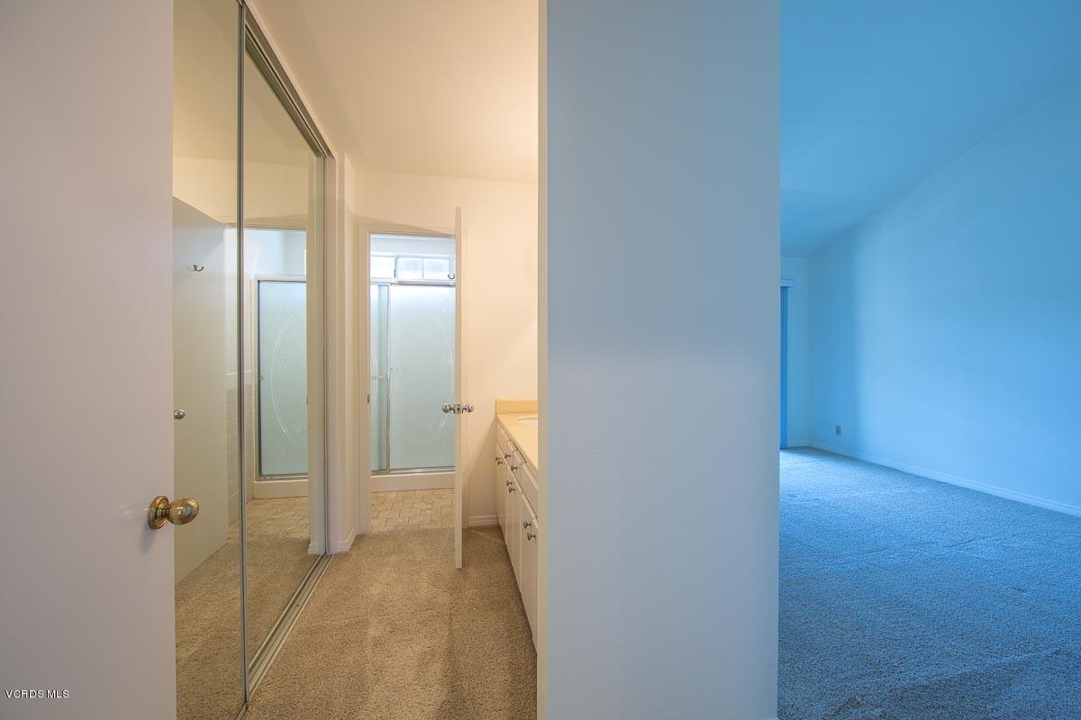 1854 Rory Lane, Unit 3 Simi Valley, CA 93063 - Photo 17 of 29 a view of a bathroom from a hallway