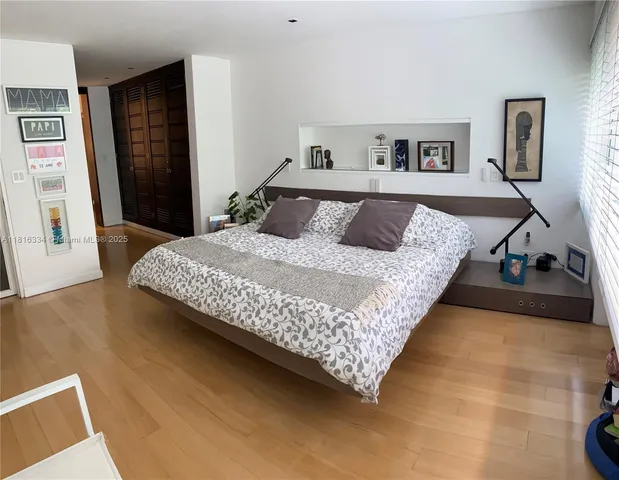 a outdoor dining space with furniture