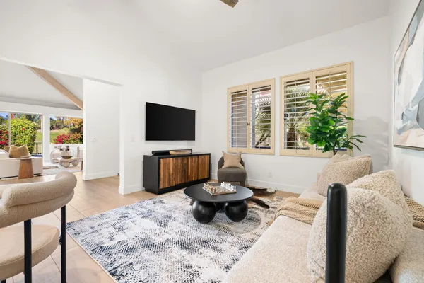 a view of a living room
