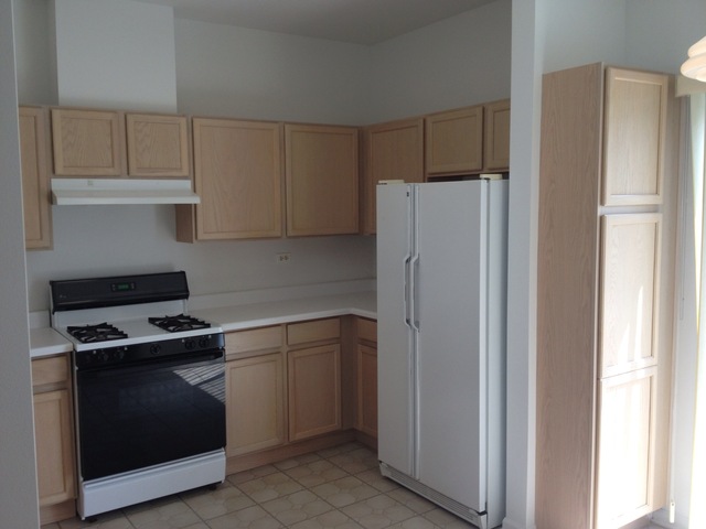 9471 Harrison Street Des Plaines, IL 60016 - Photo 5 of 9 a kitchen with a refrigerator sink and cabinets