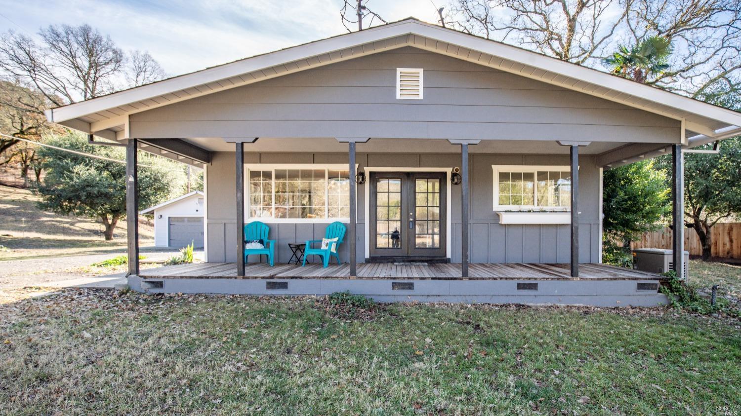 3100 Porter Creek Road Santa Rosa, CA 95404 - Photo 1 of 1 a front view of a house with outdoor seating