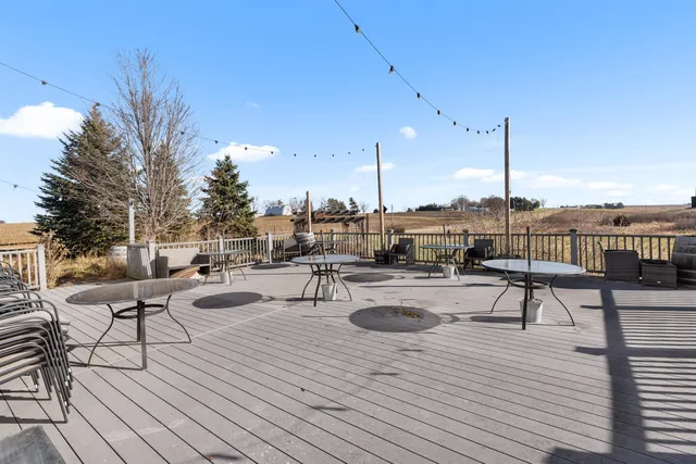 a view of outdoor space with seating