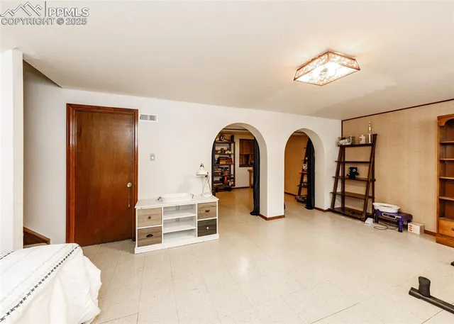 a view of a livingroom with a furniture