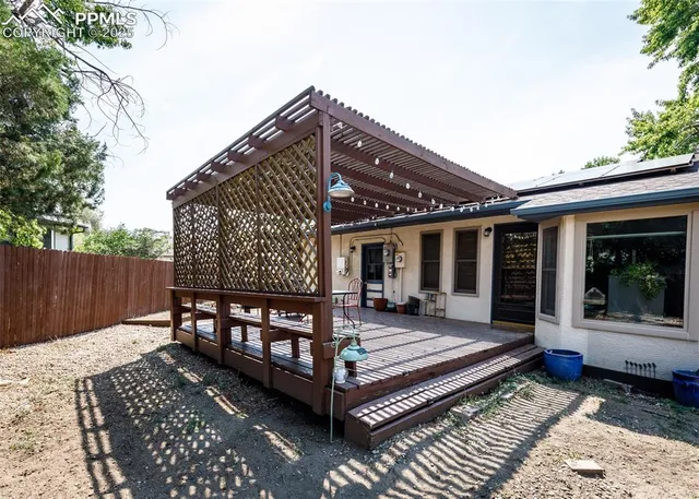 a outdoor view with a sitting space