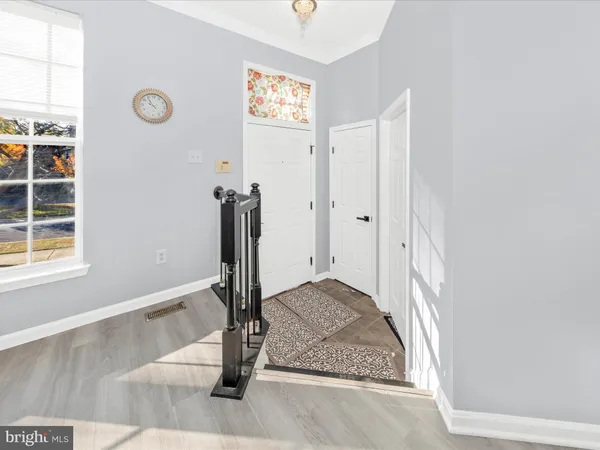 a view of a hallway with window