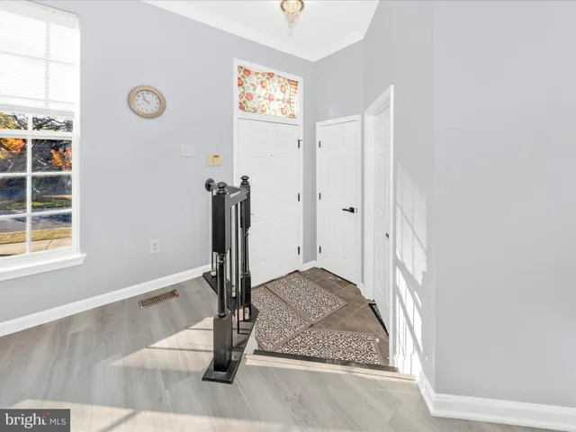 a view of a hallway with window