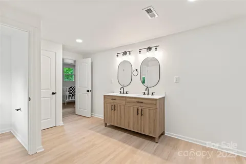 a view of a hallway with entryway