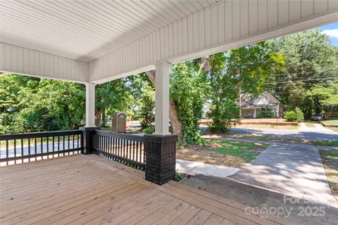 a view of backyard with green space