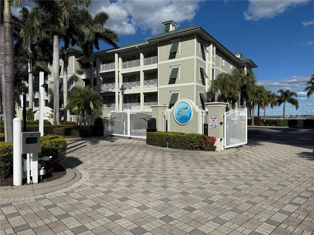 a view of building exterior with a yard