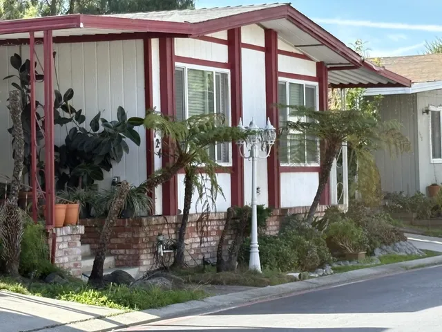 front view of a house with a street