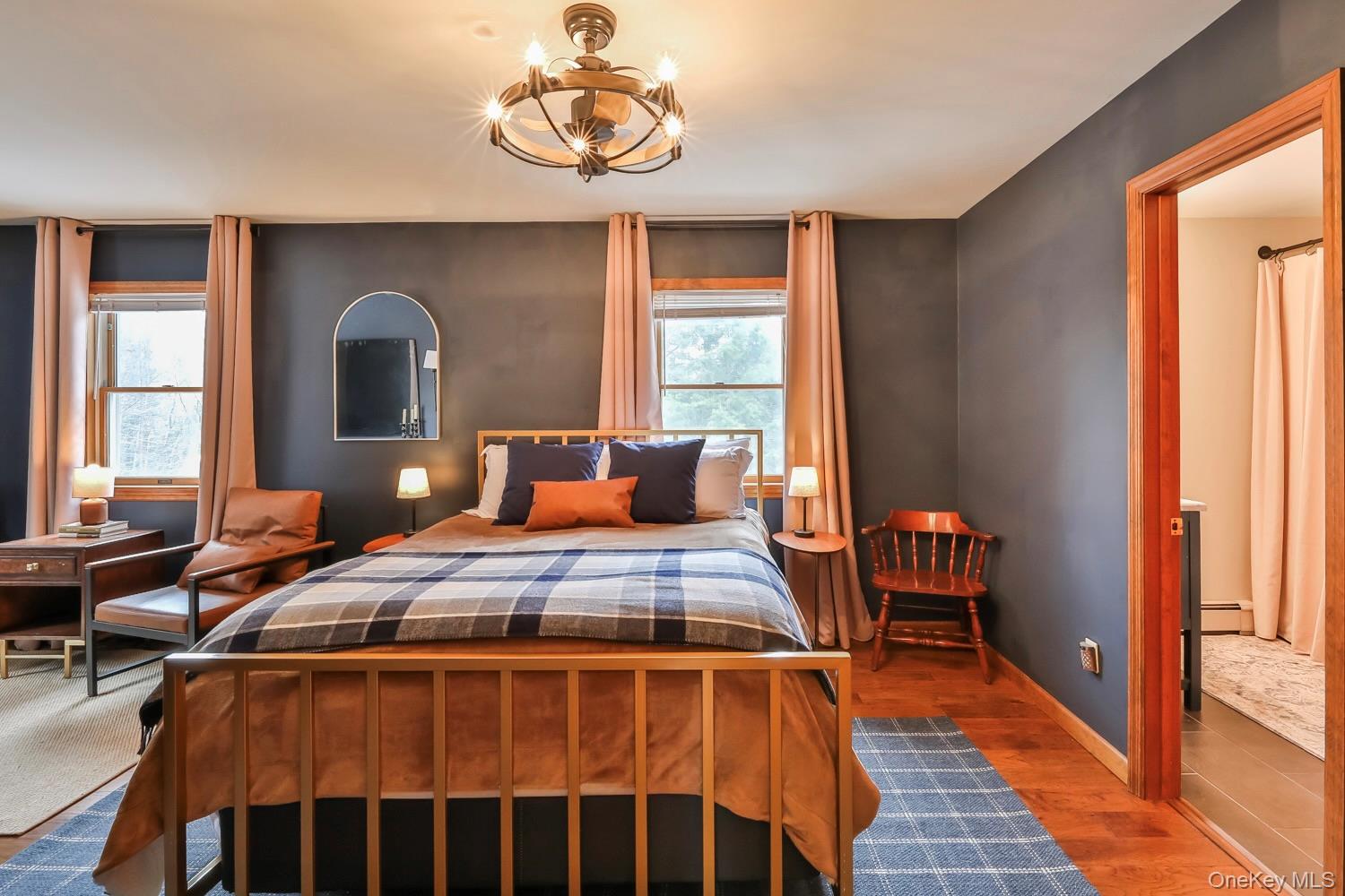 61 Mt View Estates Road Windham, NY 12496 - Photo 22 of 38 a bedroom with a bed and wooden floor