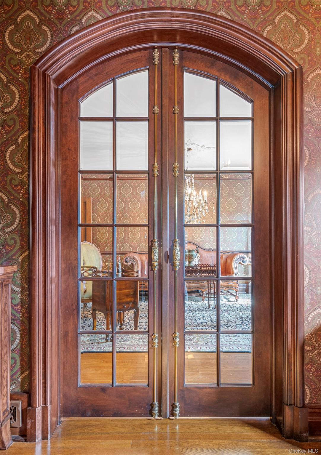 183 Mill Spring Road Manhasset, NY 11030 - Photo 11 of 32 Antique brass hardware french door entrance