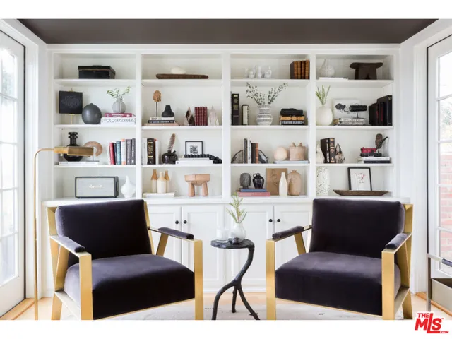 a work room with furniture