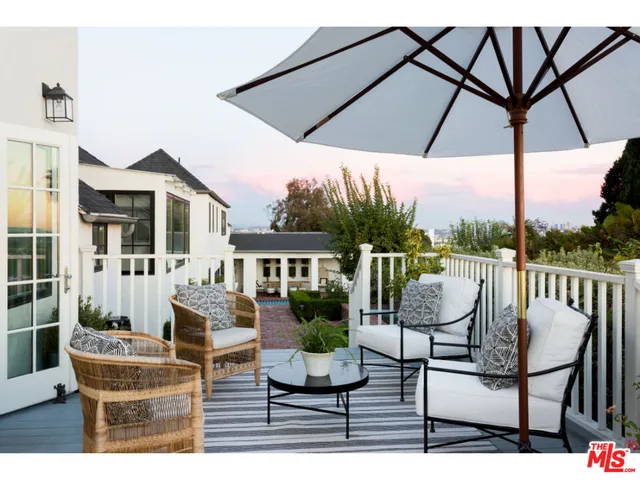 a house view with a seating space