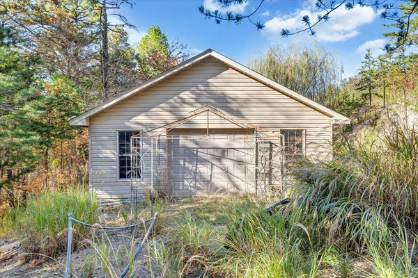 a view of an outdoor space and a mountain view