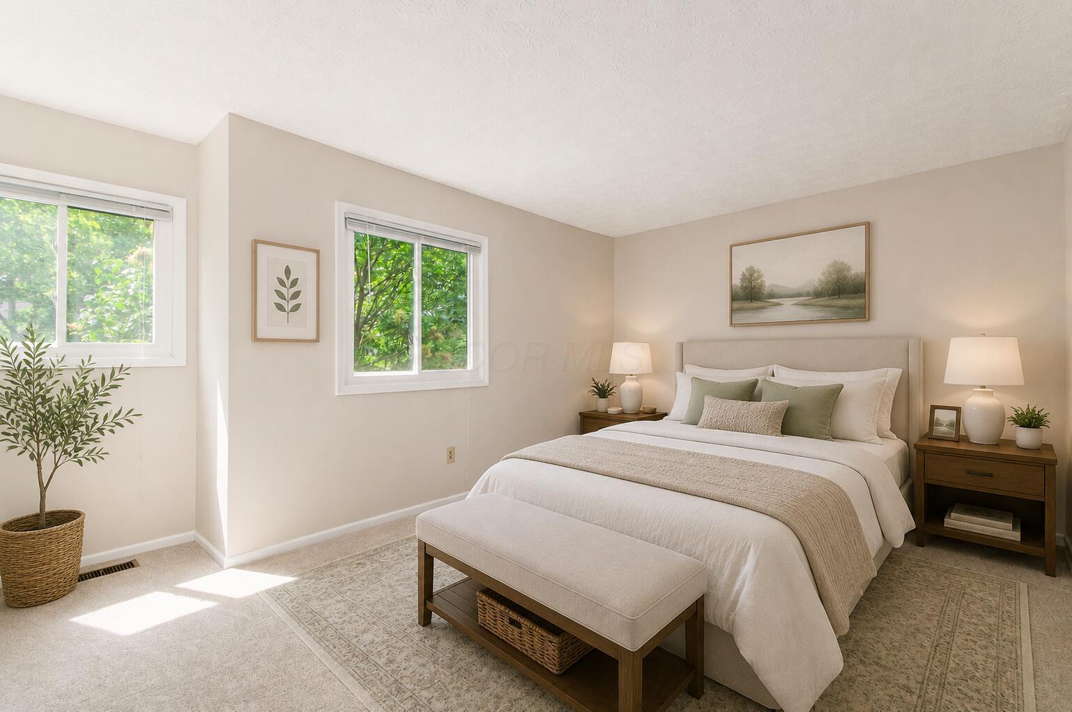 5370 Reed Road, Unit 66 Columbus, OH 43235 - Photo 25 of 43 VIRTUALLY STAGED BEDROOM 2