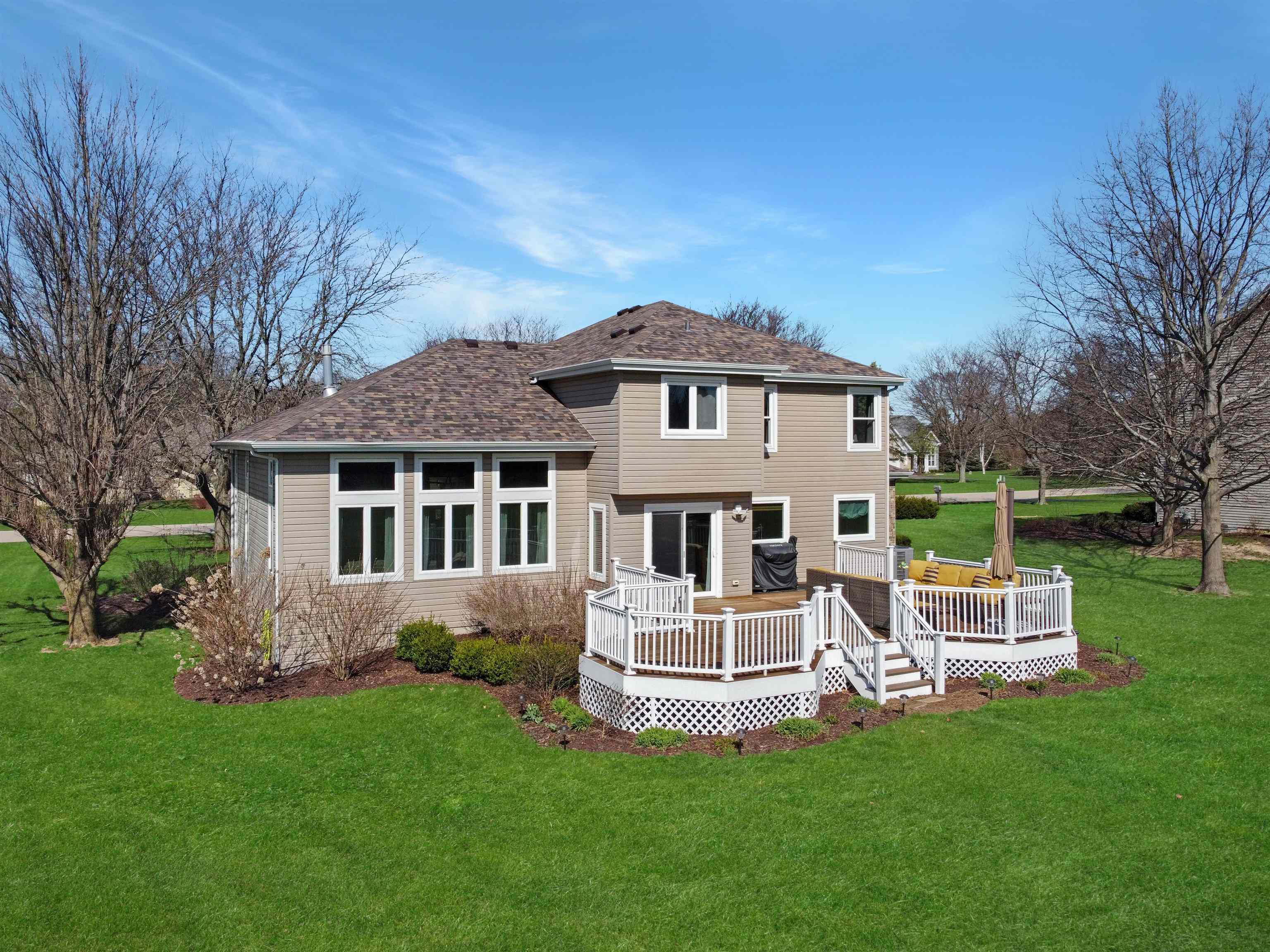 11857 Lerwick Road Caledonia, IL 61011 - Photo 66 of 72 a front view of a house with a yard table and chairs