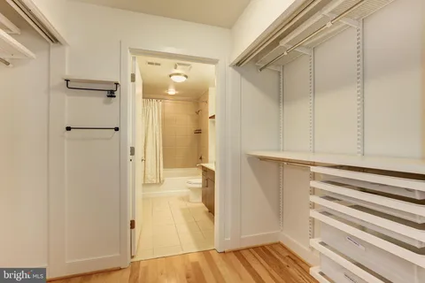 a view of a bathroom from the hallway