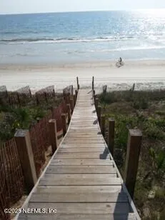 a view of outdoor space with ocean view