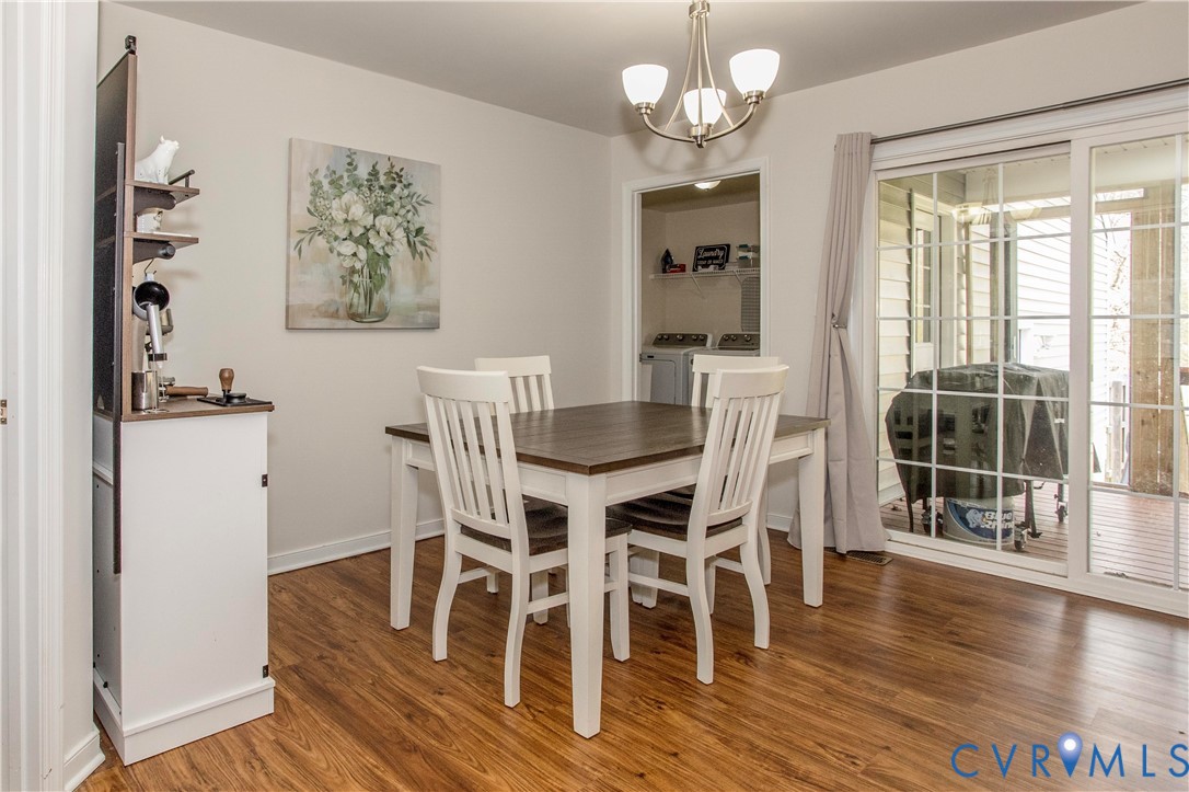 6720 River Road Petersburg, VA 23803 - Photo 11 of 29 Large dining area with access to laundry room and
