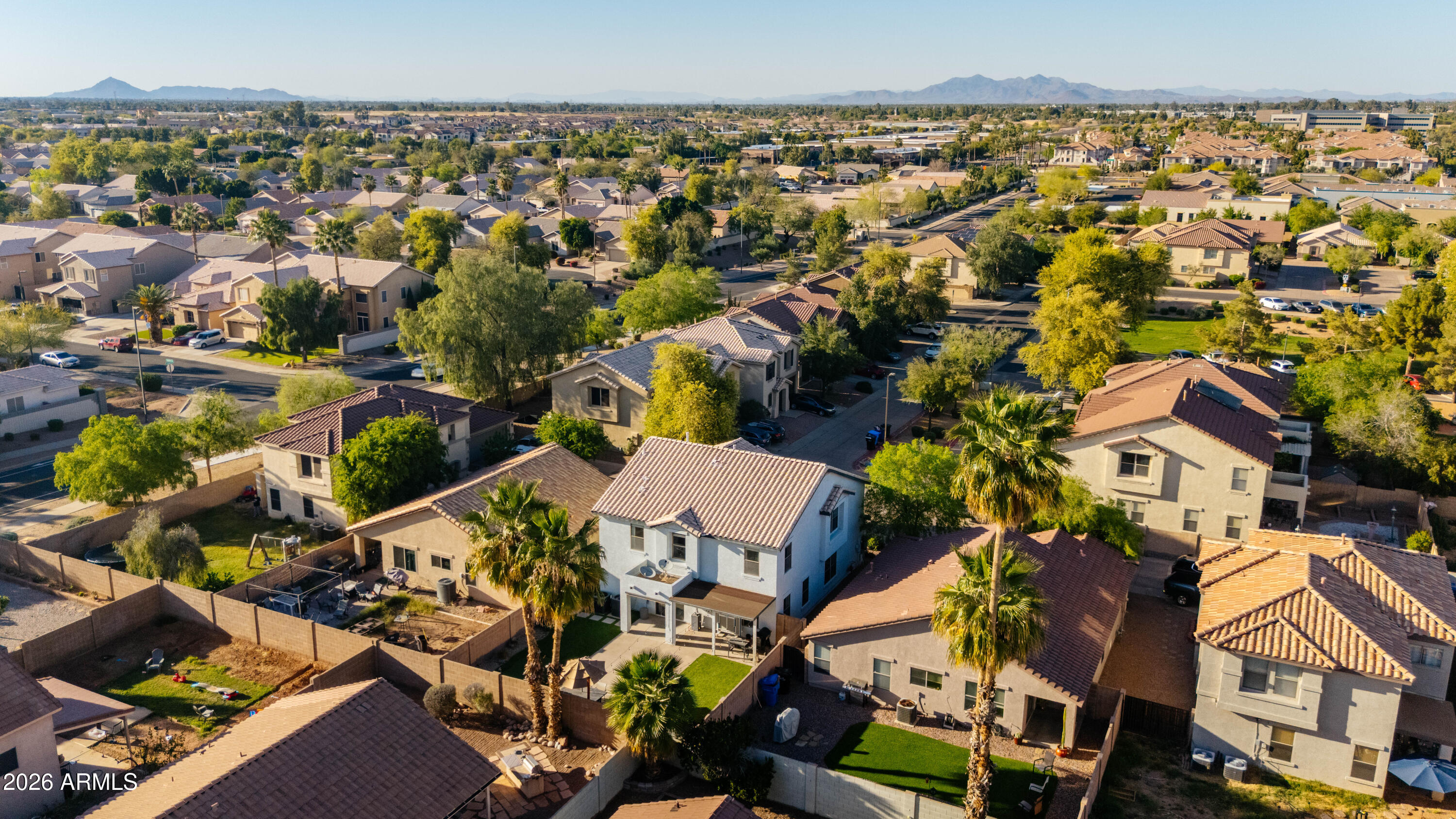 3033 East Santa Rosa Drive Gilbert, AZ 85234 - Photo 24 of 24 an aerial view of multiple house