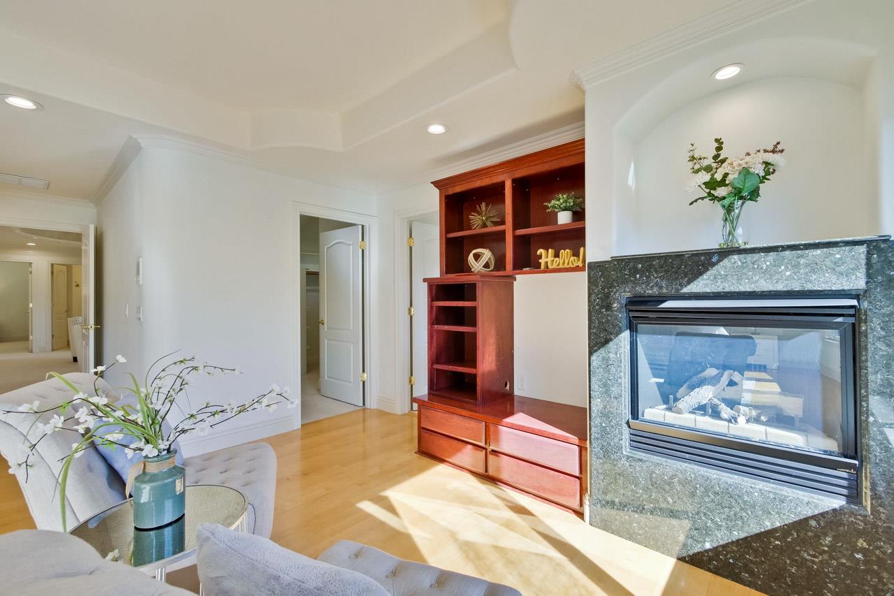 10935 Miramonte Road Cupertino, CA 95014 - Photo 57 of 71 a bedroom with a bed and painting on the wall