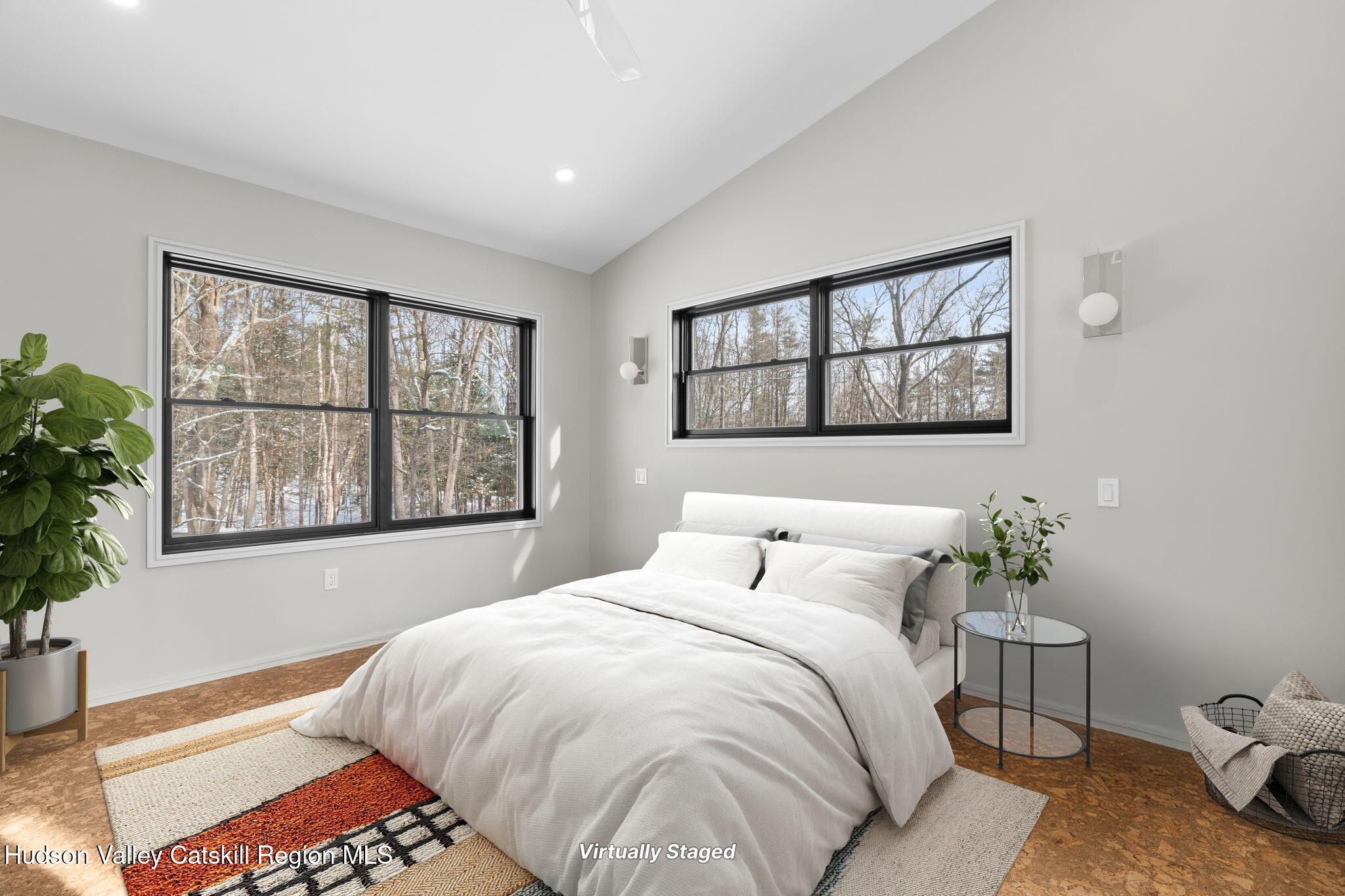 178 Chestnut Hill Road Woodstock, NY 12498 - Photo 17 of 42 a bedroom with a bed and a window