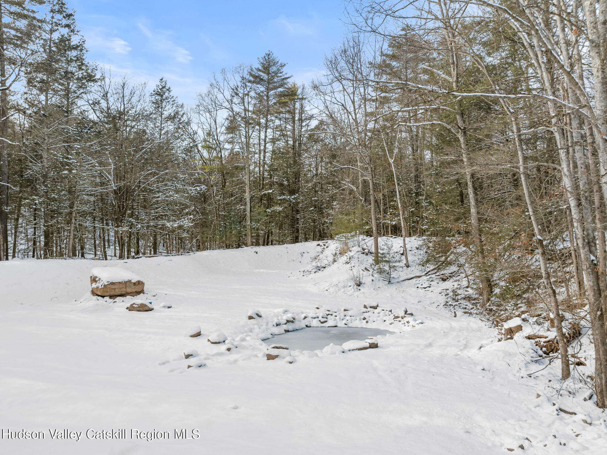 178 Chestnut Hill Road Woodstock, NY 12498 - Photo 4 of 42 a view of a snow with snow on the road