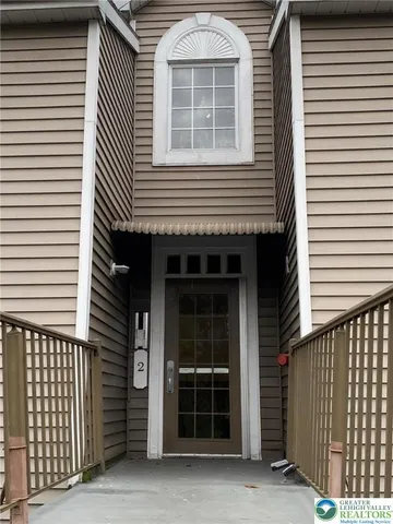 a front view of a house